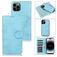 Mobigear Wallet Housse iPhone 15 Pro Max Etui avec Coque Détachable Porte-Monnaie - Bleu