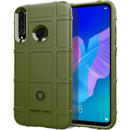 Mobigear Rugged Shield Coque Huawei P40 Lite E Coque arrière en TPU Souple Anti-Chocs - Vert