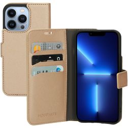 Mobiparts Saffiano Wallet Housse iPhone 13 Pro Etui Porte-Monnaie - Copper