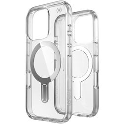 Speck Presidio Perfect Clear Coque Transparente iPhone 16 Pro MagSafe Coque arrière Rigide Anti-Chocs - Transparent