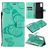 Mobigear Butterfly Housse OPPO Reno 4 Etui Porte-Monnaie - Turquoise