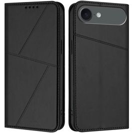 Mobigear Frosted Flip Housse iPhone Air Etui Porte-Monnaie - Noir