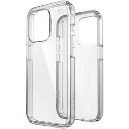 Speck Presidio Perfect Clear Coque Transparente iPhone 15 Pro Coque arrière Rigide Anti-Chocs - Transparent