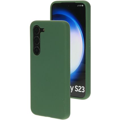 Mobiparts Coque Samsung Galaxy S23 Coque arrière en Silicone - Forest Green