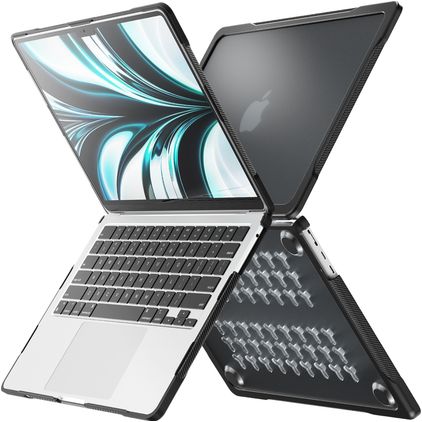 Mobigear Shockproof Pro MacBook Air 13 Pouces (2022-2026) Coque - Noir - Model A2681 / A3113 / A3240 / A3449