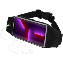 Mobiparts Comfort Fit Belt Brassard Téléphone iPhone 13 Pro Ceinture Coque de Sport en Neoprène - Noir