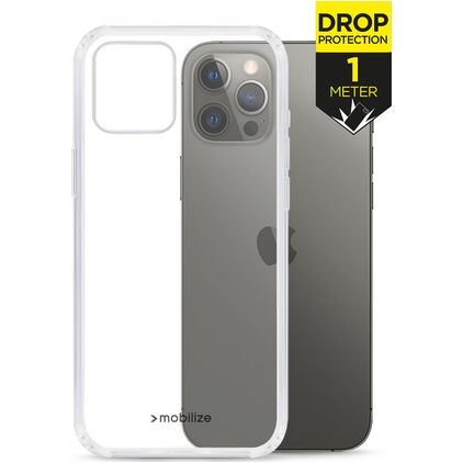 Mobilize Naked Protection Coque Transparente iPhone 12 Pro Max Coque arrière Rigide Anti-Chocs - Transparent