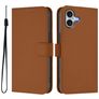Mobigear Urban Wallet Housse iPhone 16 Plus Etui Porte-Monnaie - Marron