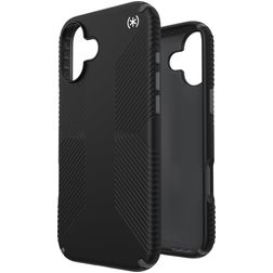 Speck Presidio2 Grip Coque iPhone 16 Plus Coque arrière Rigide Anti-Chocs - Noir