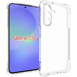 Mobigear Cushion Coque Transparente Samsung Galaxy A17 Coque arrière en TPU Souple - Transparent