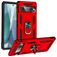 Mobigear Armor Ring Coque Google Pixel 7 Pro Coque arrière Rigide Anti-Chocs avec Anneau-Support - Rouge