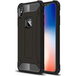Mobigear Outdoor Coque iPhone XS Max Coque arrière Rigide Anti-Chocs - Noir