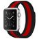 Mobigear Color Loop Bracelet Milanais Apple Watch Fermeture magnétique - 42/41/40/38 mm - Noir / Rouge