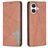 Mobigear Rhombus Slim Housse iPhone 17 Etui - Marron