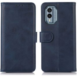 Mobigear Wallet Housse Nokia X30 Etui Porte-Monnaie - Bleu