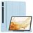 Mobigear Tri-Fold Gel Coque Samsung Galaxy Tab S9 Plus Etui en TPU,Similicuir + Porte-crayon - Bleu