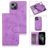 Mobigear Wallet Housse iPhone 13 Pro Etui avec Coque Détachable Porte-Monnaie - Violet