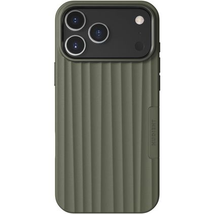 Nudient Bold Coque iPhone 18 Pro Max MagSafe Coque arrière Rigide - Olive Green