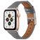 Mobigear Napoli Bracelet Cuir Apple Watch Fermeture boucle ardillon - 49/46/45/44 mm - Gris