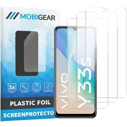 Mobigear Vivo Y33s Protection d'écran Film - Compatible Coque (Lot de 3)
