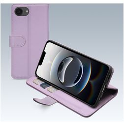 Mobilize Premium Gelly Housse iPhone 16e Etui Porte-Monnaie - Violet