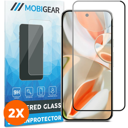 Mobigear Premium Google Pixel 10 Pro Verre trempé Protection d'écran - Compatible Coque - Noir (Lot de 2)