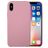 Mobigear Rubber Touch Coque iPhone XS Coque arrière en Silicone - Rose