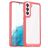 Mobigear Crystal Coque Samsung Galaxy S23 Ultra Coque arrière Rigide - Transparent / Rouge