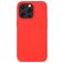 Mobigear Rubber Touch Coque iPhone 14 Pro Max Coque arrière en Silicone - Rouge