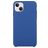 Mobigear Rubber Touch Coque iPhone 15 Plus Coque arrière en Silicone - Dark Blue