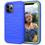 Mobigear Wave Coque iPhone 12 Pro Max Coque arrière Rigide Anti-Chocs - Bleu