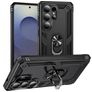 Mobigear Armor ring Coque Samsung Galaxy S26 Ultra Coque arrière Rigide Anti-Chocs avec Anneau-Support - Noir