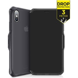ITSkins SpectrumFolio Housse iPhone XS Max Etui - Noir