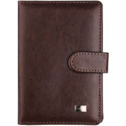 Mobigear Buckle - Étui passeport en - Marron