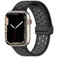 Mobigear Sport Plus Mag Bracelet Silicone Apple Watch Fermeture magnétique - 42/41/40/38 mm - Noir / Gris