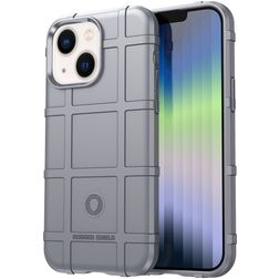 Mobigear Rugged Shield iPhone 14 Plus TPU souple Coque arrière Antichoc - Gris