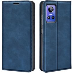 Mobigear Retro Slim Housse Realme GT Neo 3 Etui Porte-Monnaie - Bleu