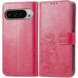 Mobigear Clover Housse Google Pixel 9 Pro XL Etui Porte-Monnaie - Rouge