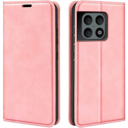 Mobigear Retro Slim OnePlus 10 Pro Étui Portefeuille - Rose