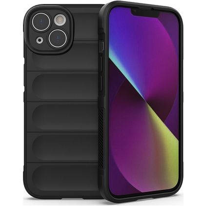 Mobigear Bumpy Coque iPhone 14 Coque arrière en TPU Souple - Noir