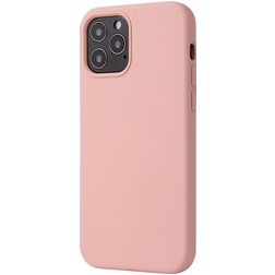 Mobigear Rubber Touch Coque iPhone 12 Coque arrière en Silicone - Rose