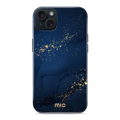 MIO Coque iPhone 15 MagSafe Coque arrière Rigide - Midnight Sparkle