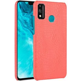 Mobigear Croco Coque HONOR 9X Lite Coque arrière Rigide - Rouge