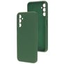 Mobiparts Coque Samsung Galaxy A14 Coque arrière en Silicone - Forest Green