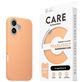 CARE by PanzerGlass Fashionable Coque iPhone 16 MagSafe Coque arrière en Silicone - Peachy