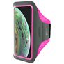 Mobiparts Comfort Fit Brassard Téléphone iPhone X Brassard Coque de Sport en Neoprène - Neon Pink
