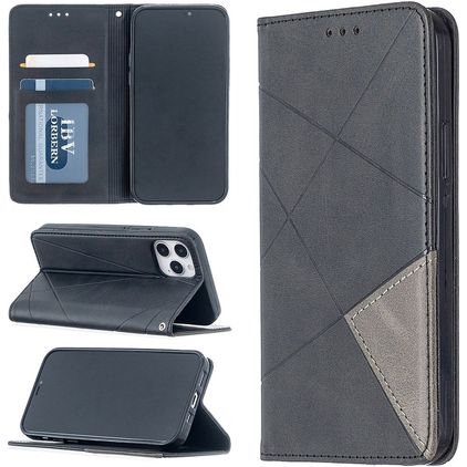 Mobigear Rhombus Slim Housse iPhone 12 Etui - Gris