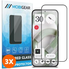 Mobigear Premium Nothing Phone (2a) Plus Verre trempé Protection d'écran - Compatible Coque (Lot de 3)