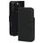 Mobiparts iPhone 16 Pro MagSafe Coque Cuir véritable Étui 2en1 avec coque amovible Portefeuille - Noir