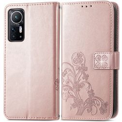Mobigear Clover Housse Xiaomi 12X Etui Porte-Monnaie - Rose doré